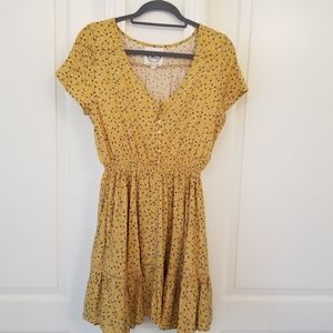 Yellow Floral Summer dress